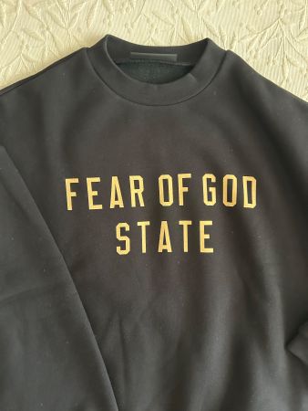 Sweatshirt Fear of God State noir taille M oversized  neuf