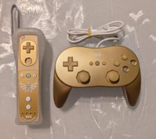 Wii GOLD Controller Set: 2 LIMITED Controller (Zelda, Bond,
