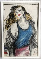 Ursula Rodel (1945–2021) - Orig.Zeichnung/Modeskizze - Thema