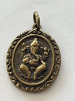 Anhänger Ganesha und Om Motiv guter Zustand