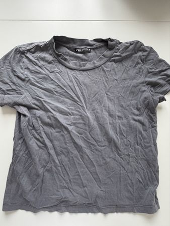 Zara T-Shirt, Top, Grau, Gr. S