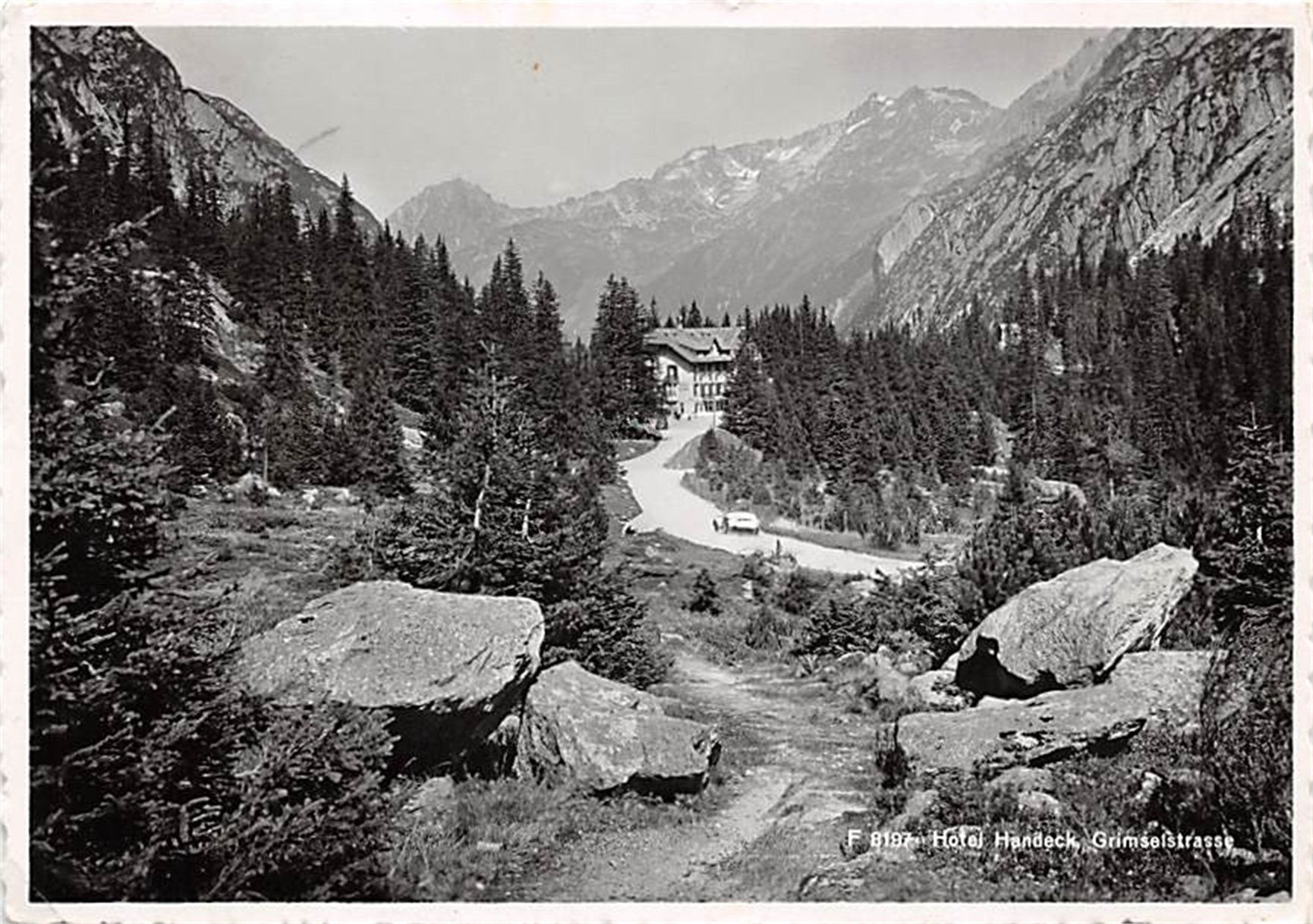 Cartoline postali: Handeck, Hotel, Grimselstrasse – Usato da Ottikon b.Kemptth. venduto da Neptun1974