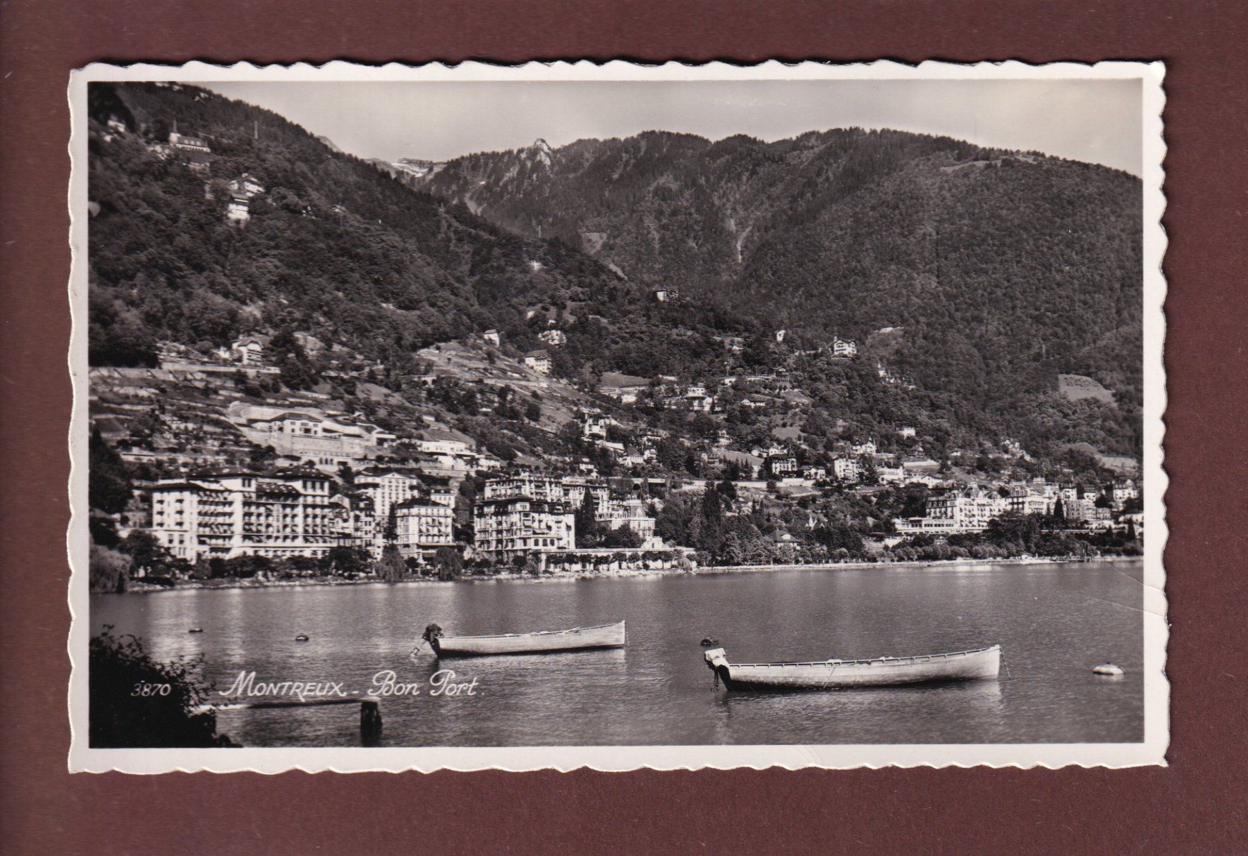 Cartoline postali: MONTREUX - Bon-Port – Usato da Pully venduto da nicecards