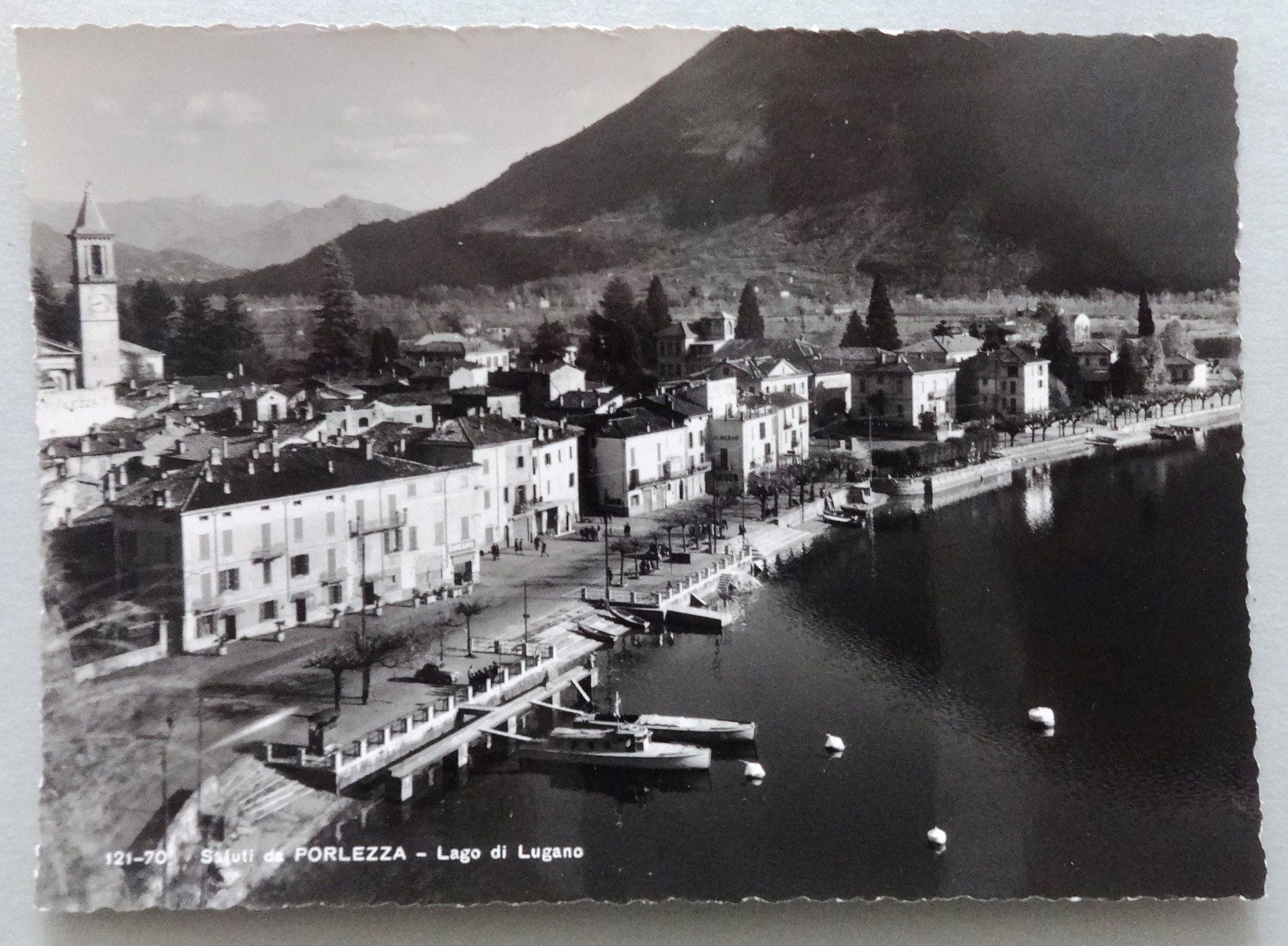 Cartoline postali: Saluti da Porlezza - Lago di Lugano – Usato da Fétigny venduto da Billy2miny