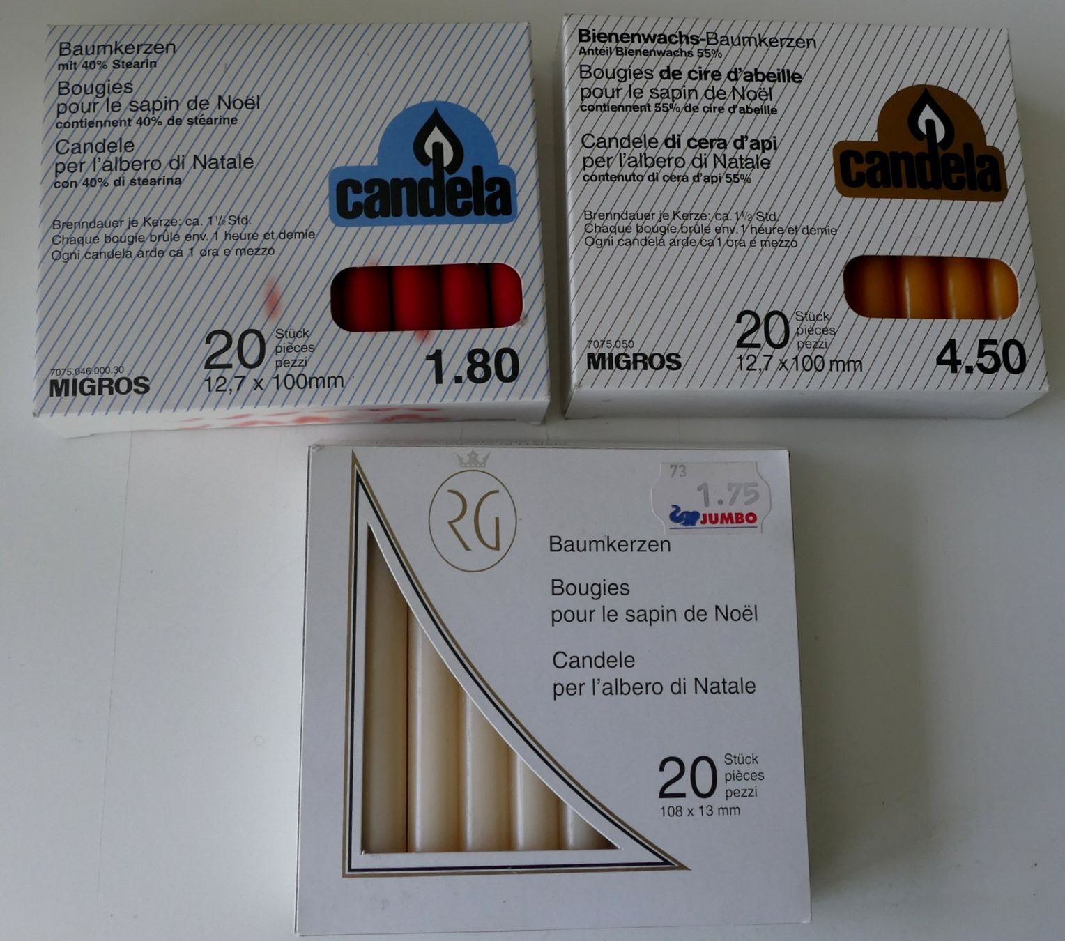 Kerzen: Kerzen – Neu und originalverpackt aus Dietlikon von kes_j6d7