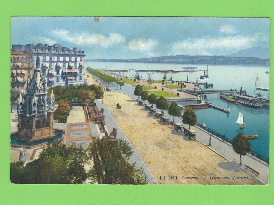 Cartoline postali: Genéve - Quai du Léman – Usato da Zürich venduto da t24_de
