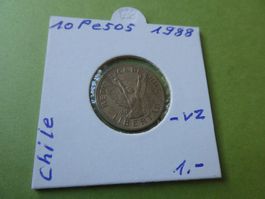 Chile 1988, 10 Pesos