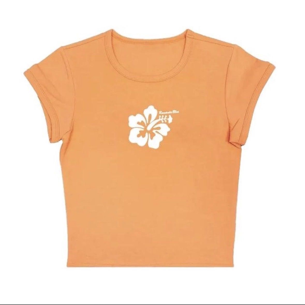 T-shirt: oranges Hibiskus Tshirt – Usato da Lausen venduto da sineri