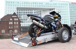 Vezeko Motorradanhänger Absenkanhänger Anhänger absenkbar