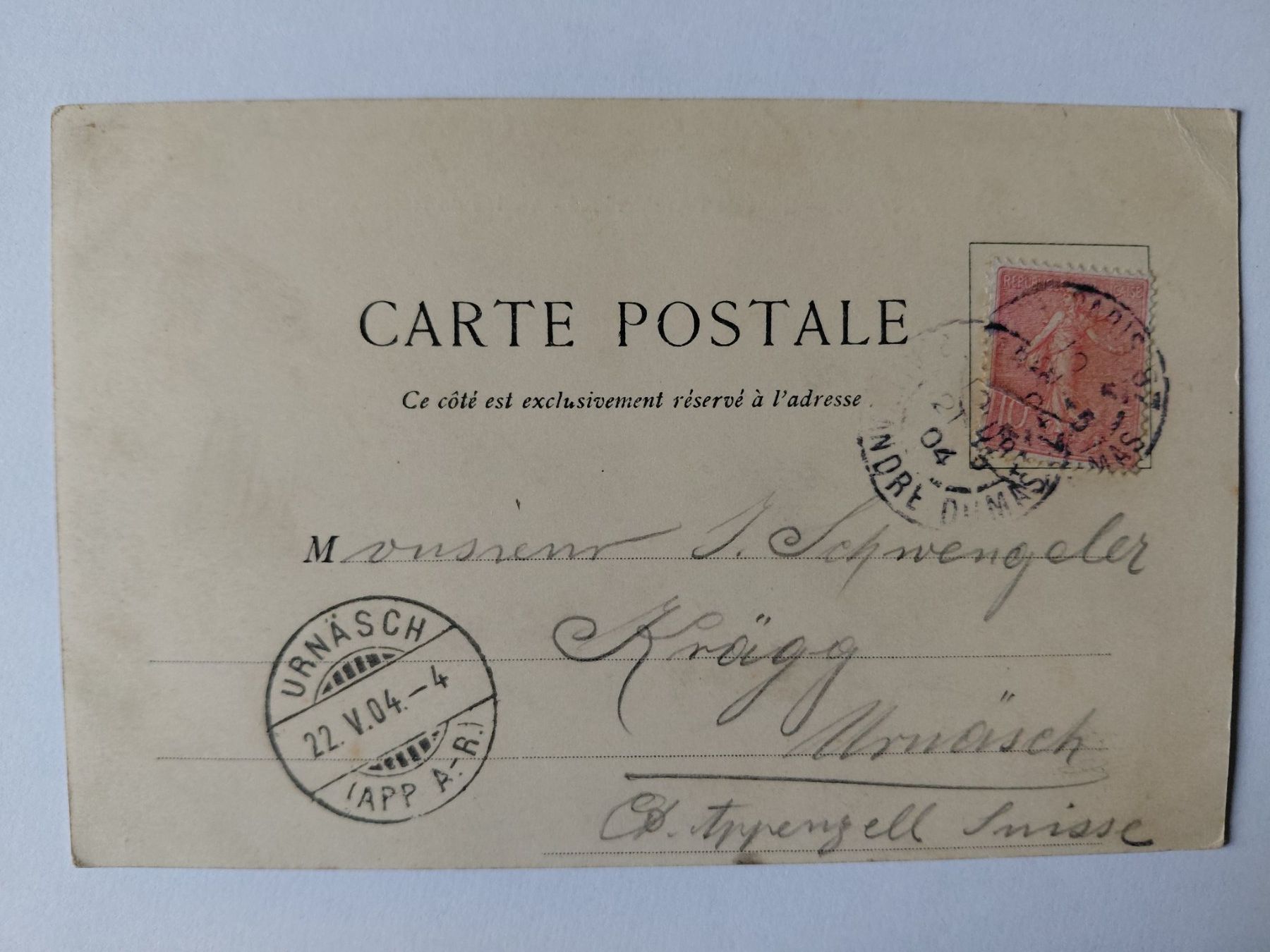 Cartes postales: Alte Ansichtskarte Notre-Dame Paris, selten 1904 – D'occasion à Wattwil par yburgler 1