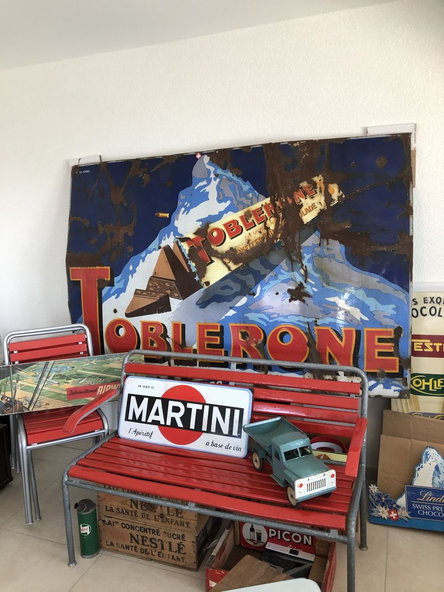 Toblerone Insegne: Toblerone plaque émaillée – Usato da Thierrens venduto da Bigla 5