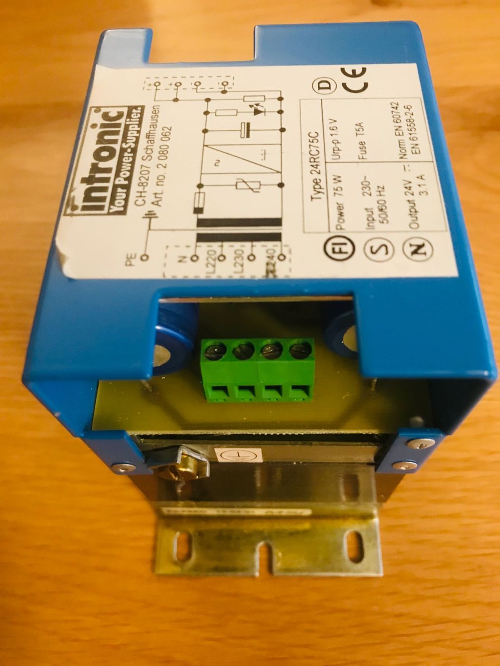Elektronikbauteile: Einphasen - Netzteil ungeregelt, 220VAC / 24VDC Intronic – Gebraucht aus Schaffhausen von Jove1 2