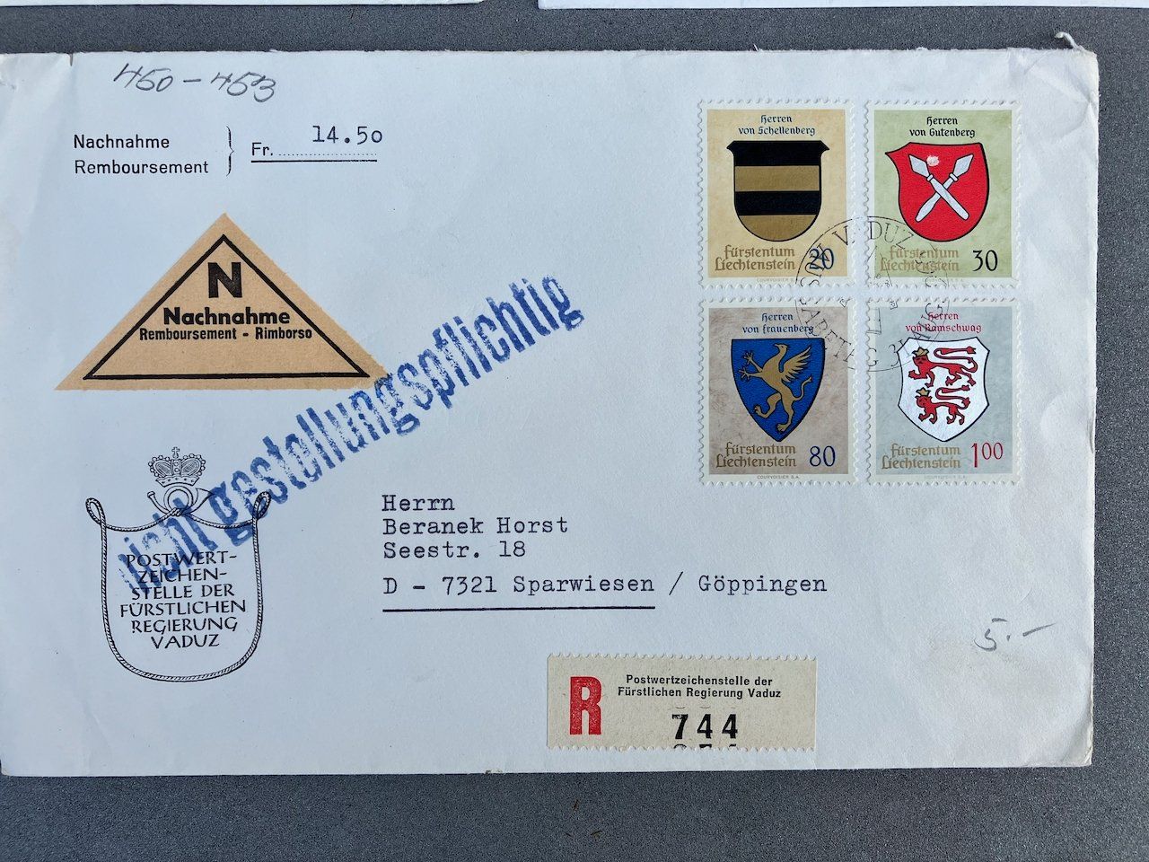 Tutti i francobolli: Liechtenstein - 3 Nachnahmen – Usato da Nesslau venduto da andi_hon 3