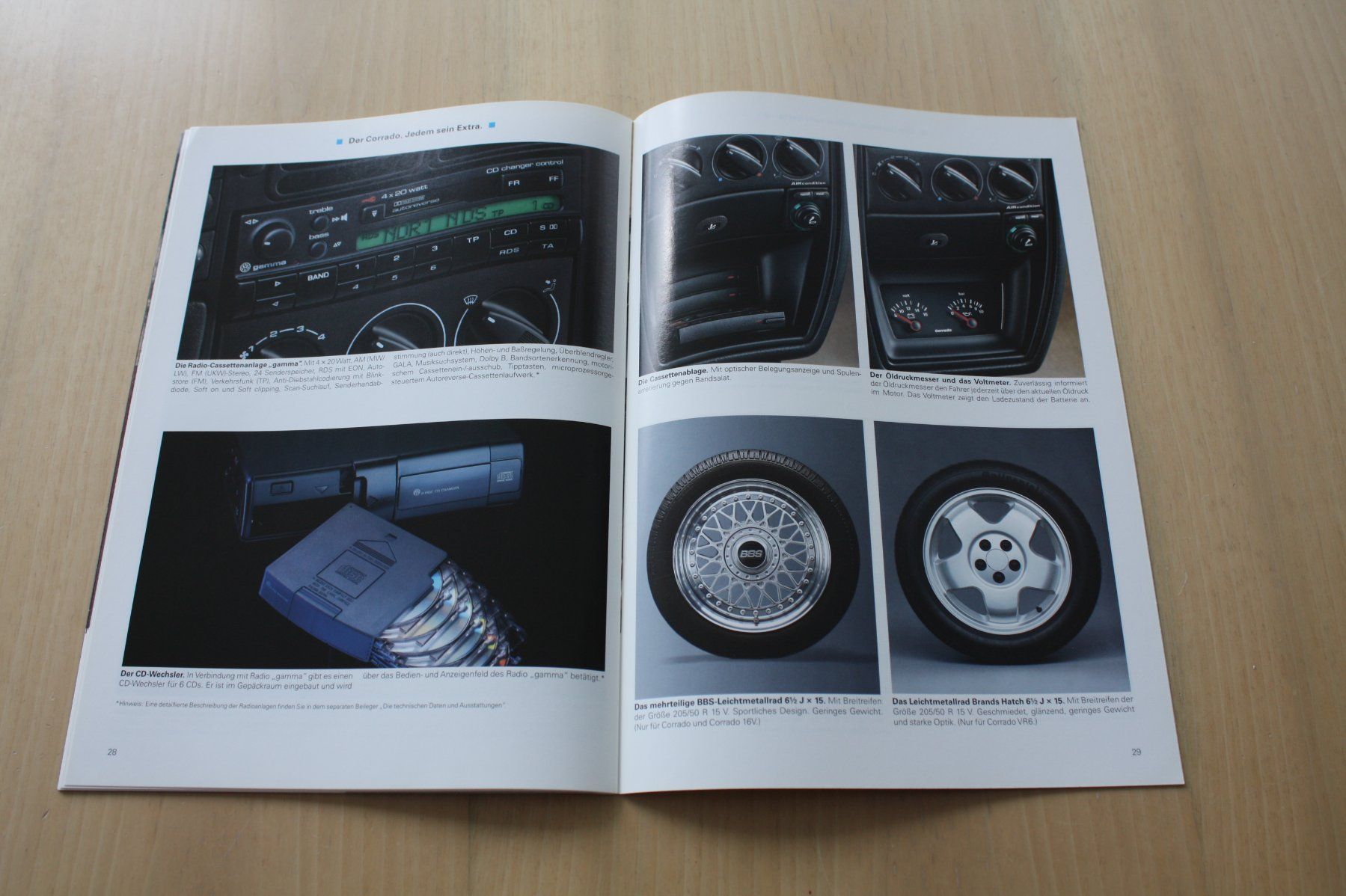 VW Documenti: VW Corrado - Original Prospekt - 8/1993 – Usato da Wikon venduto da erwin400 7