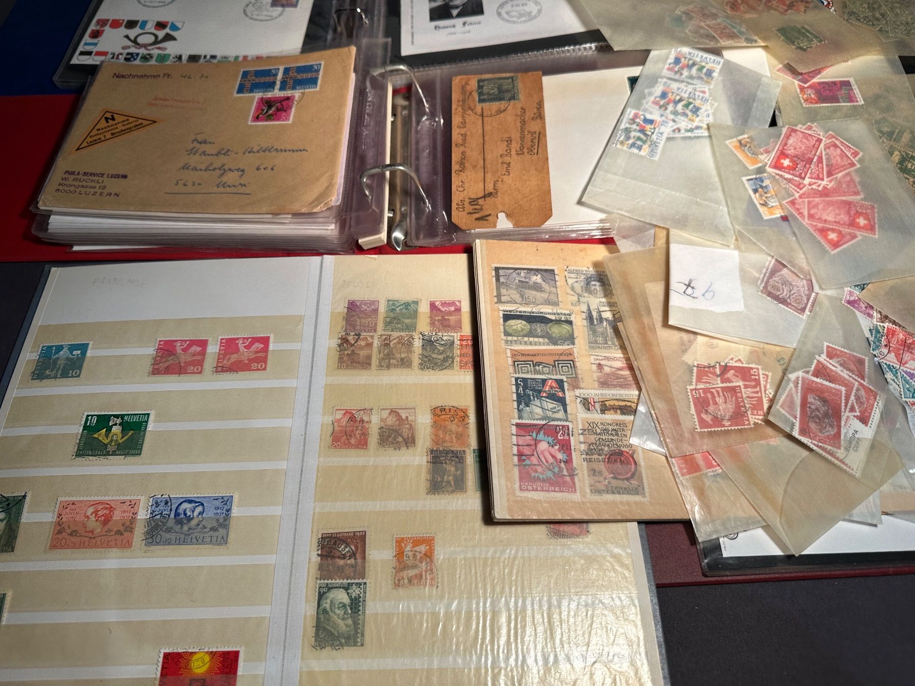 Tutti i francobolli: Briefmarkensammlung Schweiz - Auflösung – Usato da Stettfurt venduto da 2442 8