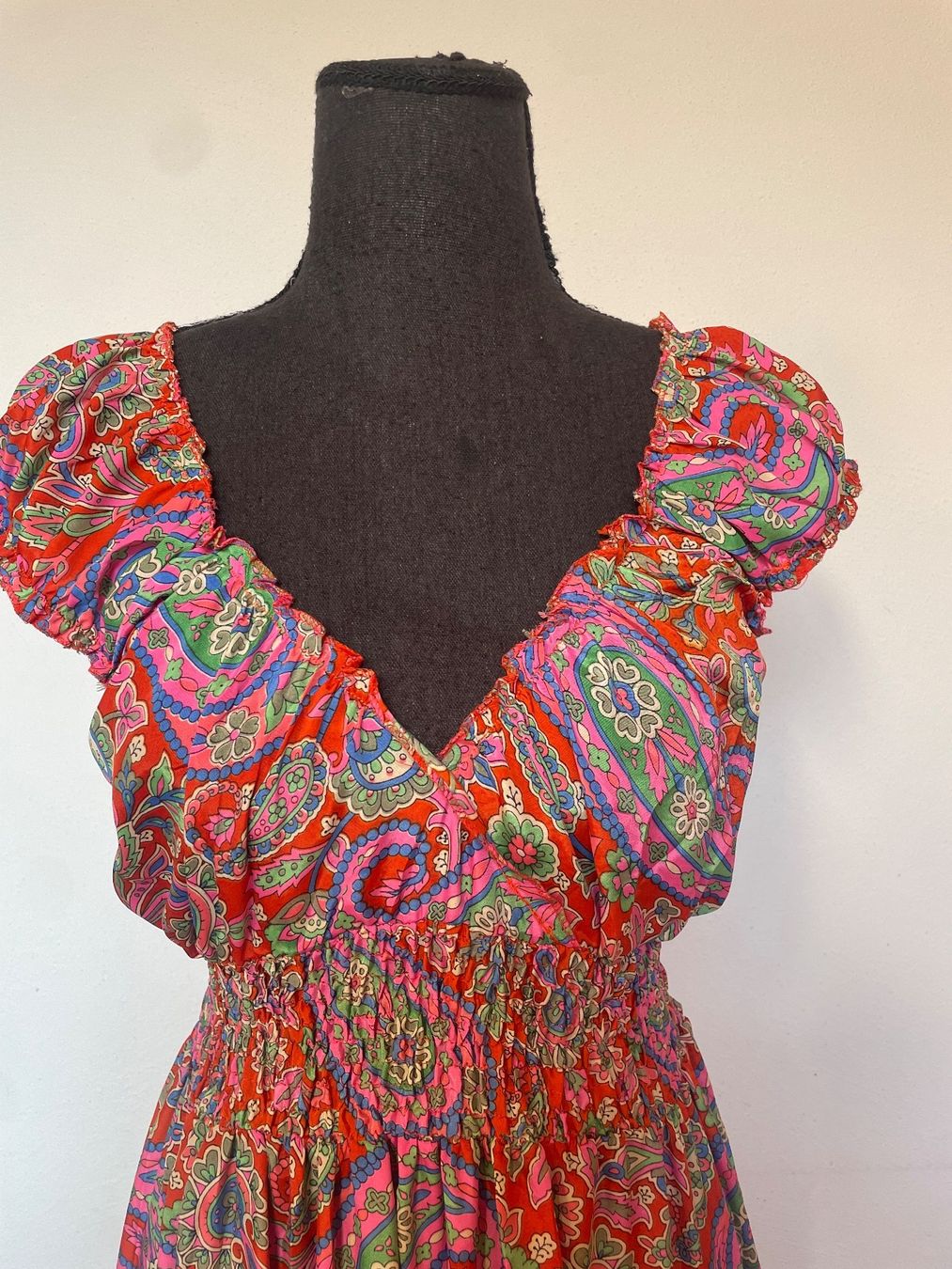 Vestiti: Boho Stufenmaxikleid aus Kunstseide – Usato da Sigriswil venduto da ck56 3