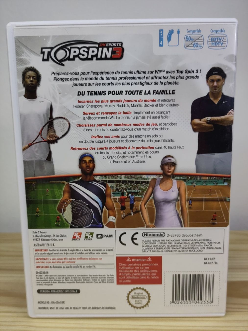 Giochi: Topspin 3 Nintendo Wii PAL CIB – Usato da Zug venduto da RepTCG 1