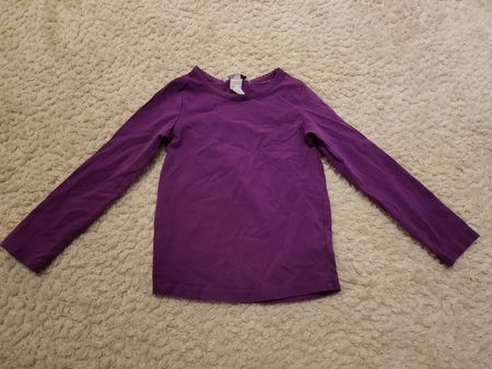 Lila Langarmshirt Grösse 98