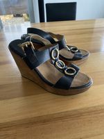 Neue Michael Kors Plateau-Sandale, Holzabsatz, Gr. 37