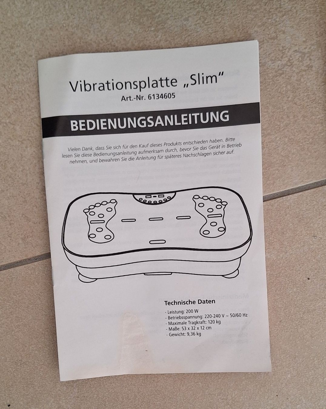 Massagegeräte: Vibrationsplatte "slim" – Neu (gemäss Beschreibung) aus Grossdietwil von arda 3