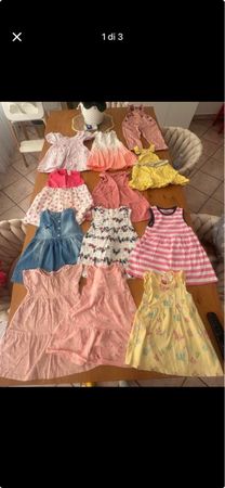 Lotto bambina vestiti taglie 80/86