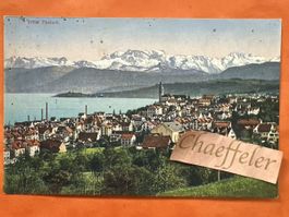 Alte Ansichtskarte Thalwil mit Briefmarke gelaufen 1921