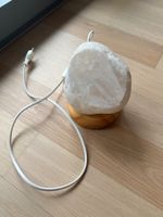Harmony Salzlampe natur elektr. m. Holzsockel