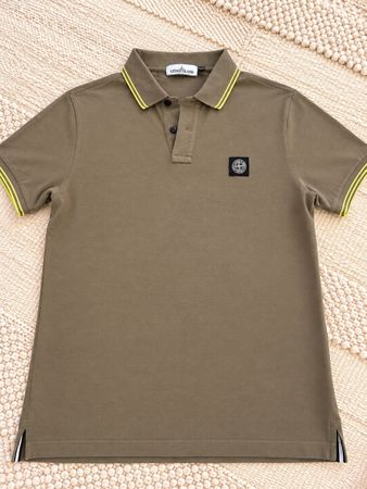 Original Stone Island Poloshirt Gr XL grün