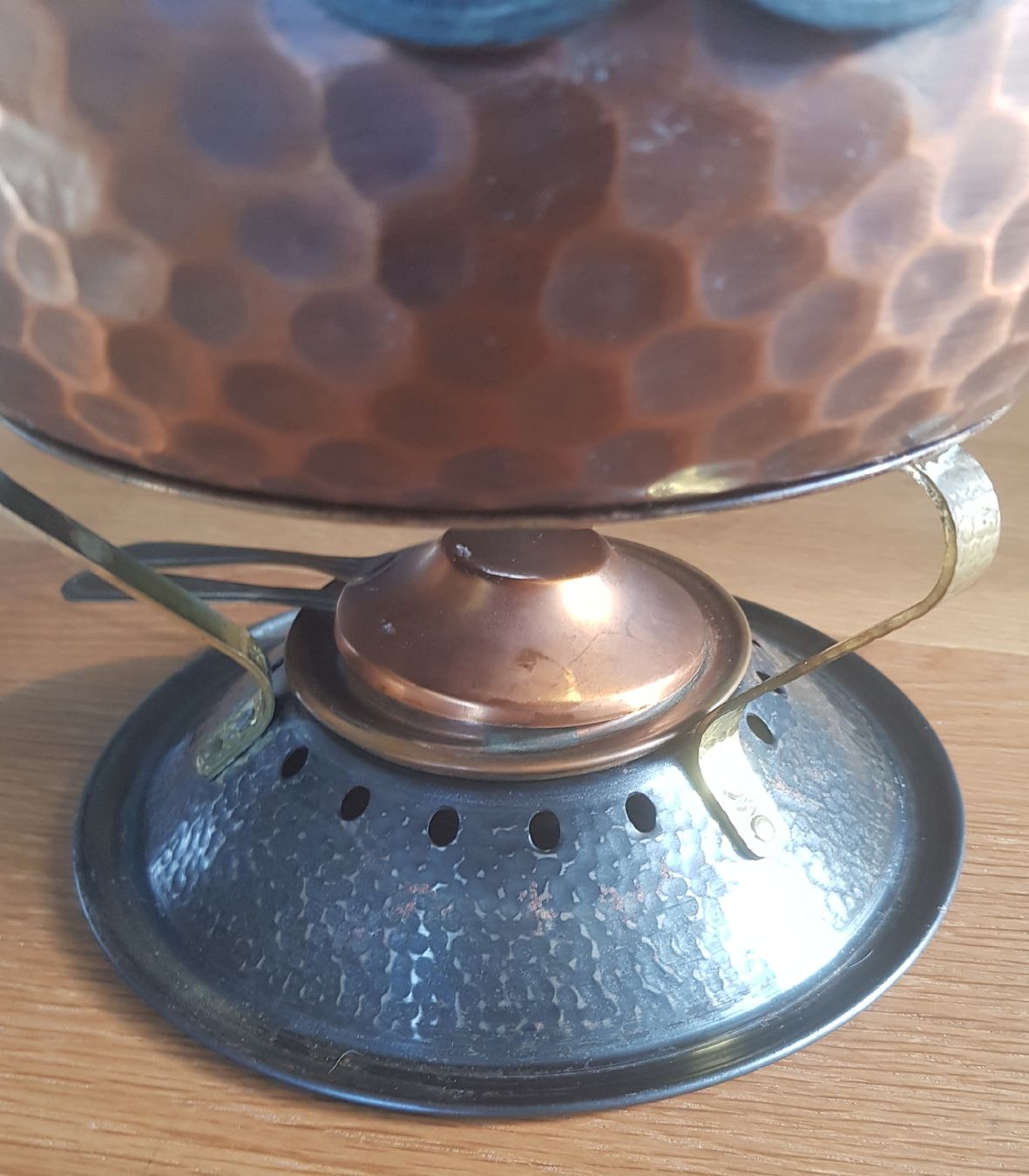Padelle: Vintage Rechaud mit Kupferpfanne – Usato da Mauensee venduto da Braut-kleid 1