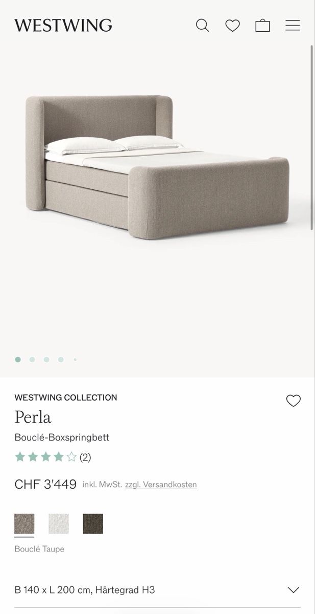 Westwing Letti: Boxspringbett – Nuovo (secondo la descrizione) da Derendingen venduto da meh_f9c5