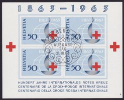 SBK-Nr. W40 (Rotes Kreuz 1963, Block Nr. 9) ET-Stempel