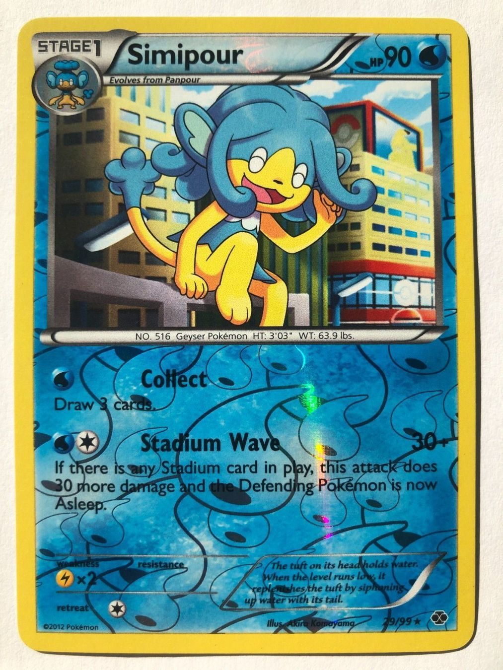 Pokémon Carte collezionabili: Simipour - Reverse Holo - TCG Pokemon – Nuovo (secondo la descrizione) da Nussbaumen AG venduto da Pika-Shop