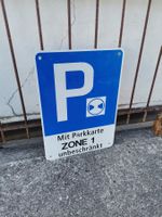 Parkschild, Parkzonen Schild, Parkplatz Schild