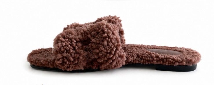 Hermès Scarpe da donna: Hermès Oran, Lammfell braun, Groesse 38.5  – Usato da Herrliberg venduto da erstmeinsdanndeins 5