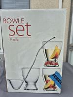 Bowle-Set 9-teilig aus Glas hitzebeständig neuwertig