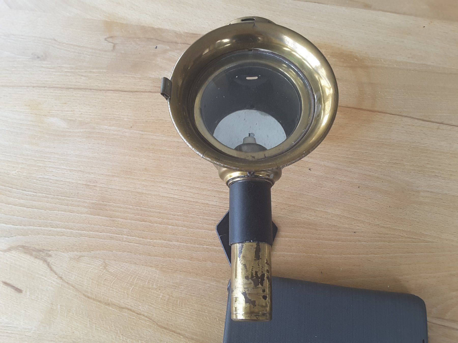 Lampade: Antike Luminor Kutschenlaterne Messing – Usato da Reichenburg venduto da Pipo-67 1