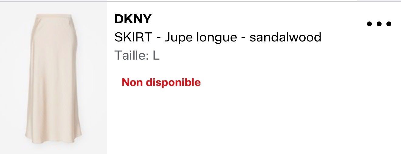 DKNY Gonne: Jupe satinée DKNY champagne, taille L – Usato da Lausanne venduto da sanout 4