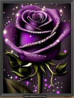 Diamond Painting  lila Rosenbild-21-30x40-1224