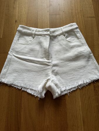 Bershka Shorts, weiss M Sommer-Look! Top Zustand wie neu