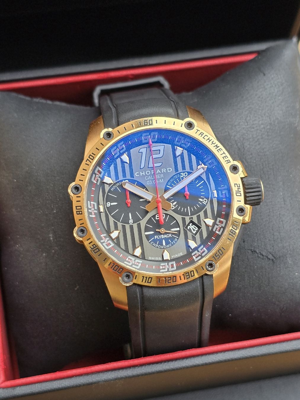 Chopard Orologi: Chopard Superfast Chronograph in 18k Rosegold – Usato da Mühlethal venduto da m4_bert 1