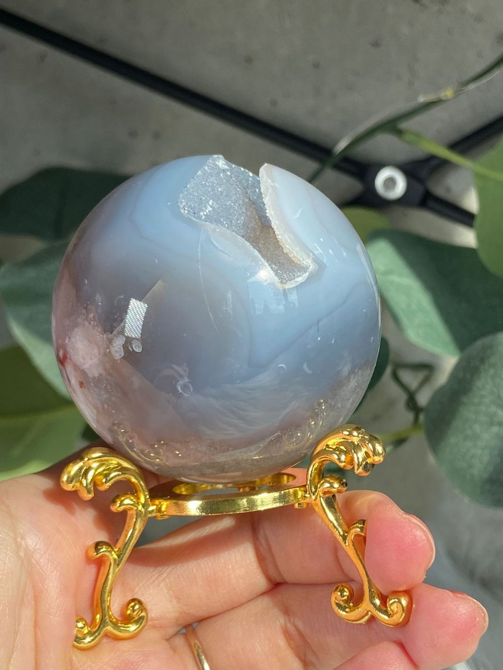 Mineralien & Heilsteine: Drusen-Flower-Achat – Neu (gemäss Beschreibung) aus Neuheim von m.hald 3