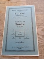 Carte topo Suisse Siegfried Feuille 106 Soulce 1:25