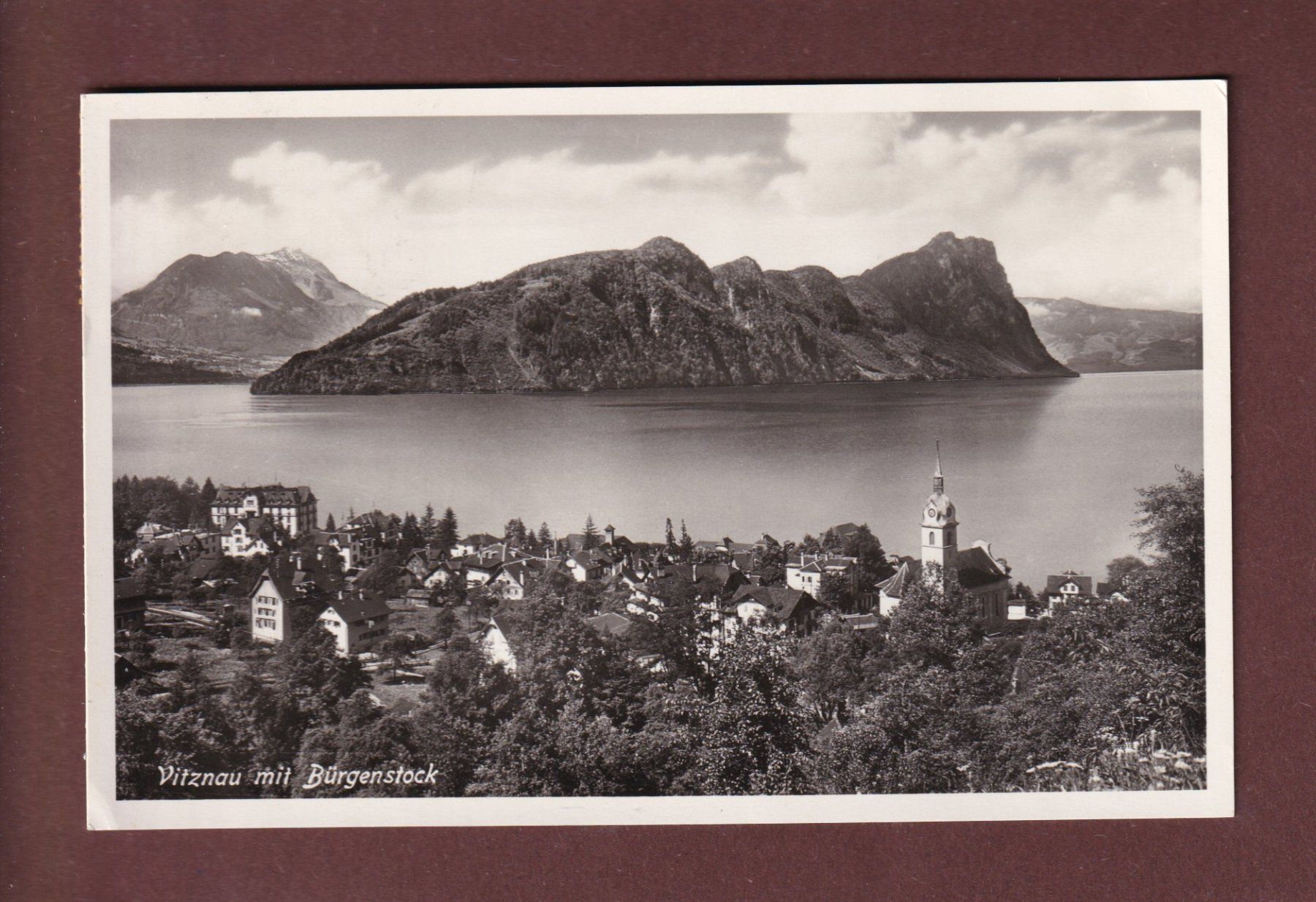 Cartoline postali: VITZNAU - Bürgenstock - 1939 – Usato da Pully venduto da nicecards-shop