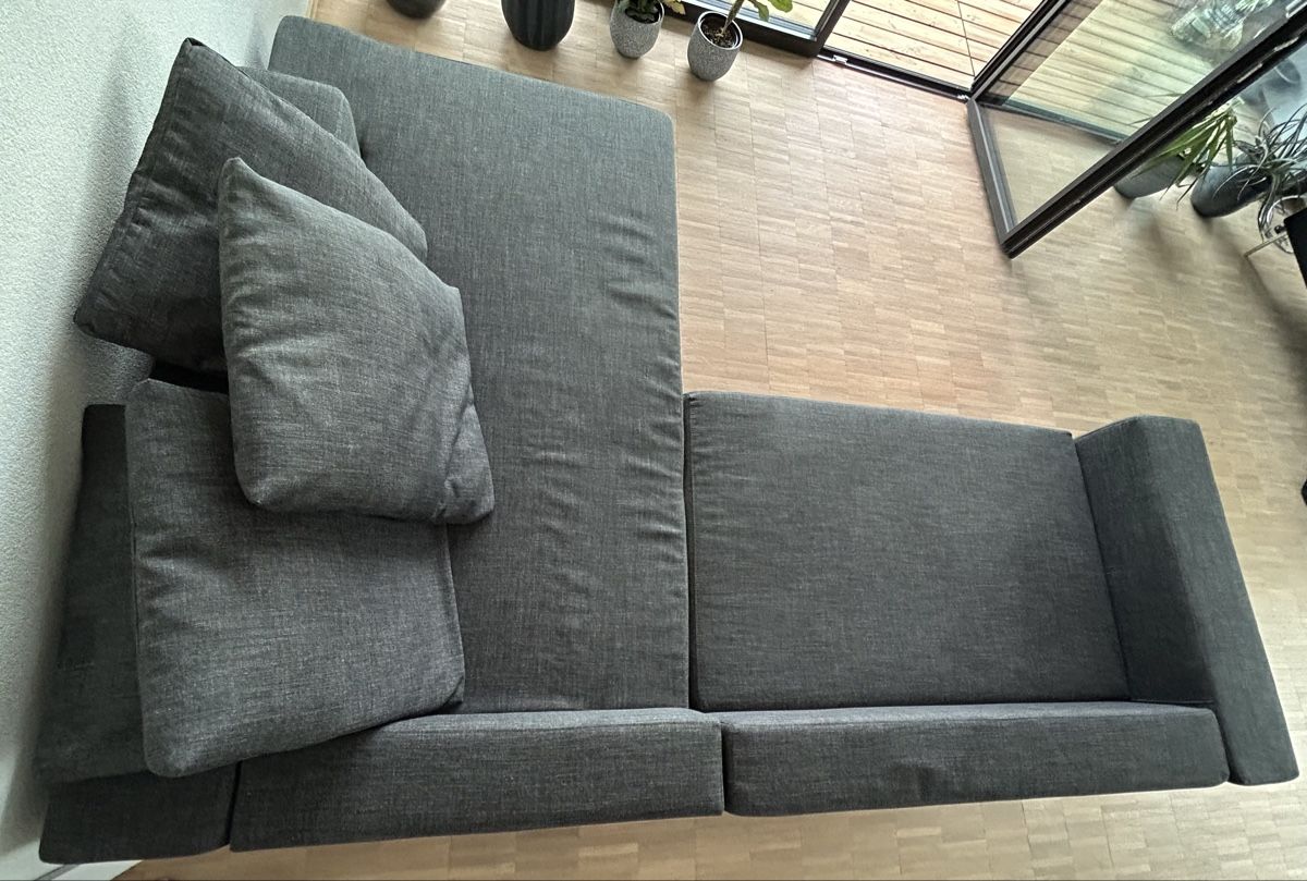 Sofas: Ecksofa und Schlafsofa Interio anthrazit Stoff – Gebraucht aus Utzigen von Crisbo 1