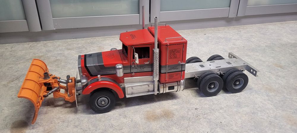 Roter Vintage Pick-up Truck Dekoration - Metall LKW Weihnachtsdekoration Rustikal