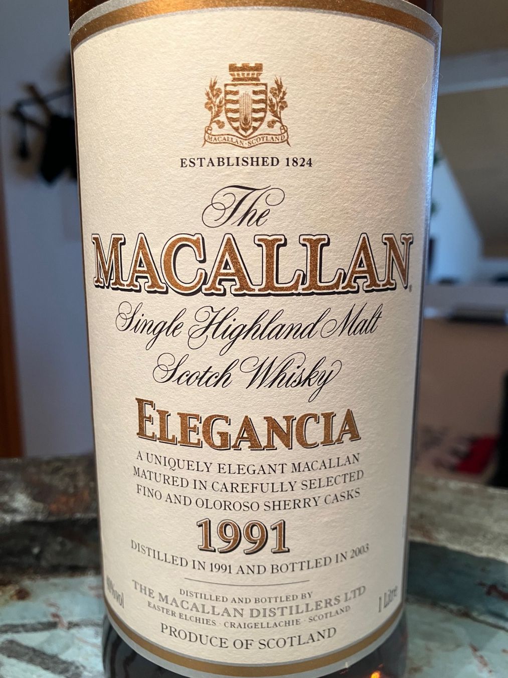 Macallan Spirituosen: Macallan Elegancia 1991 1 Liter – Neu und originalverpackt aus Aarwangen von concorde58 2