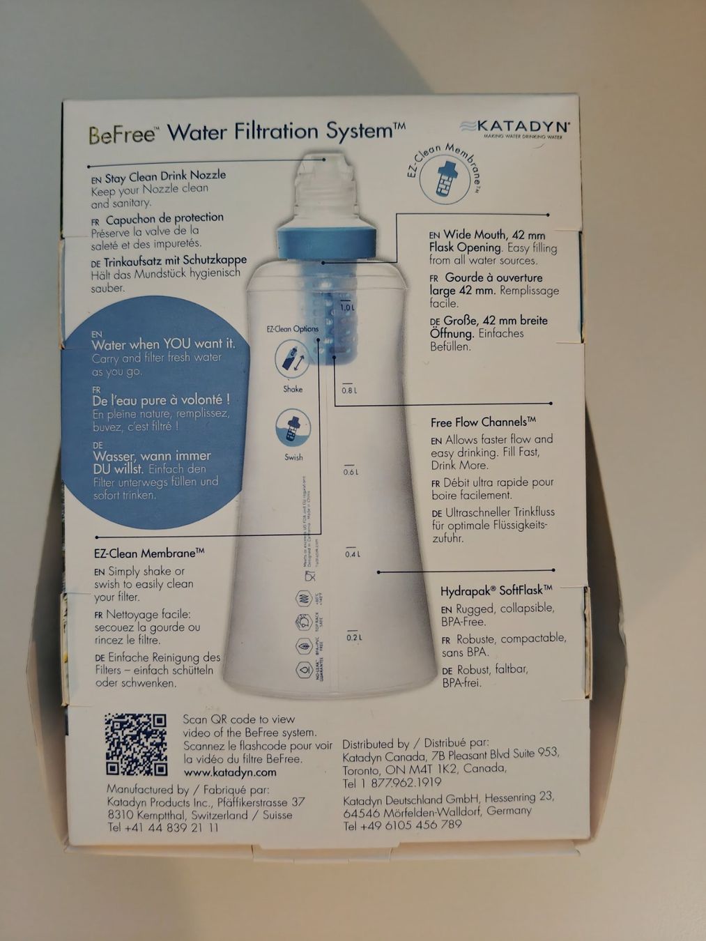 Borracce & Thermos: Katadyn Be Free 1l Trinkflasche – Usato da Uetendorf venduto da oinkioink88 1