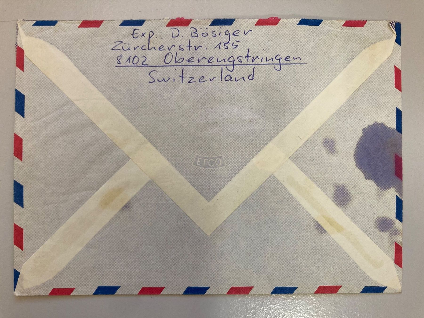 Tutti i francobolli: Luftpostbrief mit Pro Patria Marken 1964 – Usato da Solothurn venduto da ehe_8spw 1