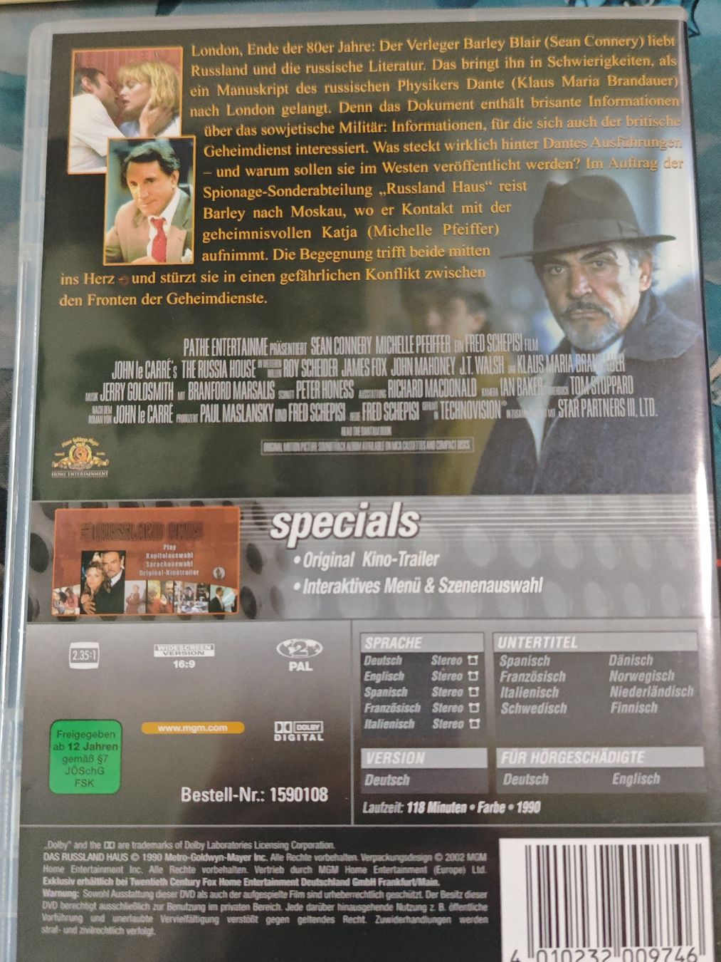 Alle DVDs: Das Russland Haus  – Gebraucht aus Laufenburg von grossrto 1