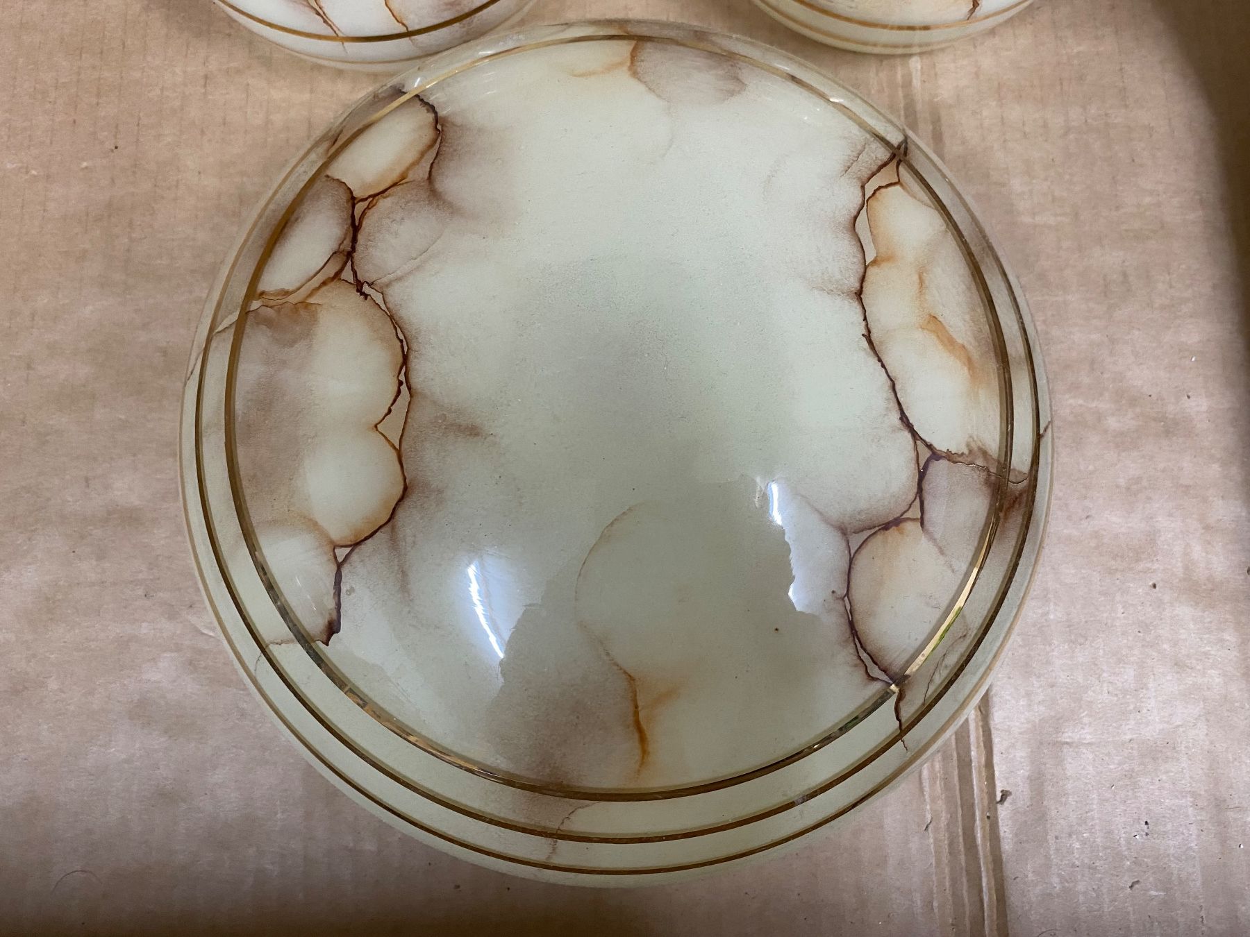 Lampenschirme: Deckenleuchtenschirme Glas Antik – Gebraucht aus Eschlikon TG von ArtRec 3